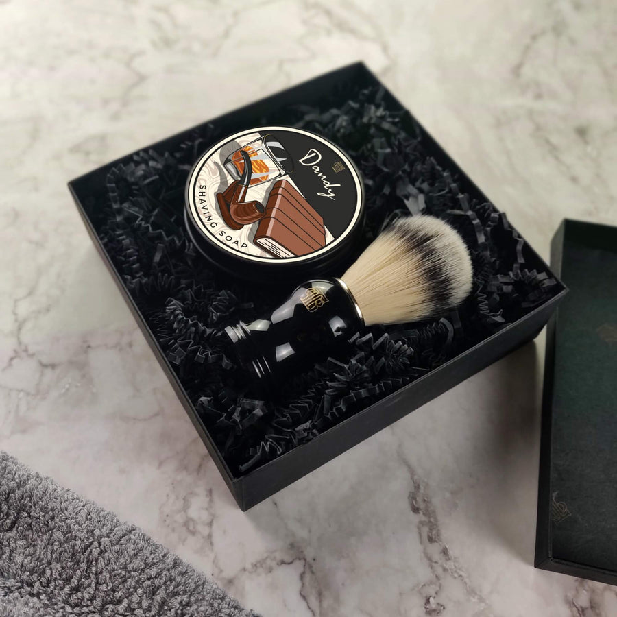 Shaving Soap And Brush Gift Set