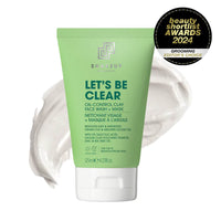 Let's Be Clear Oil Control Clay Face Wash + Mask