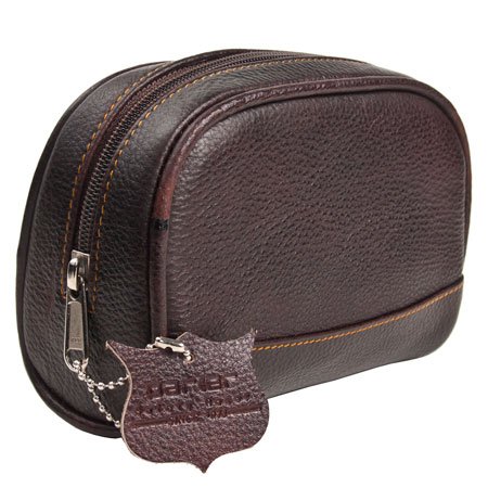 Small Buffalo Leather Wash Bag
