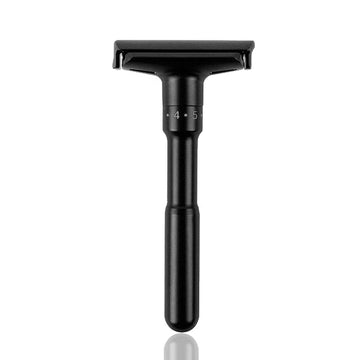 The Personal Barber Black Adjustable Safety Razor - Free Gift