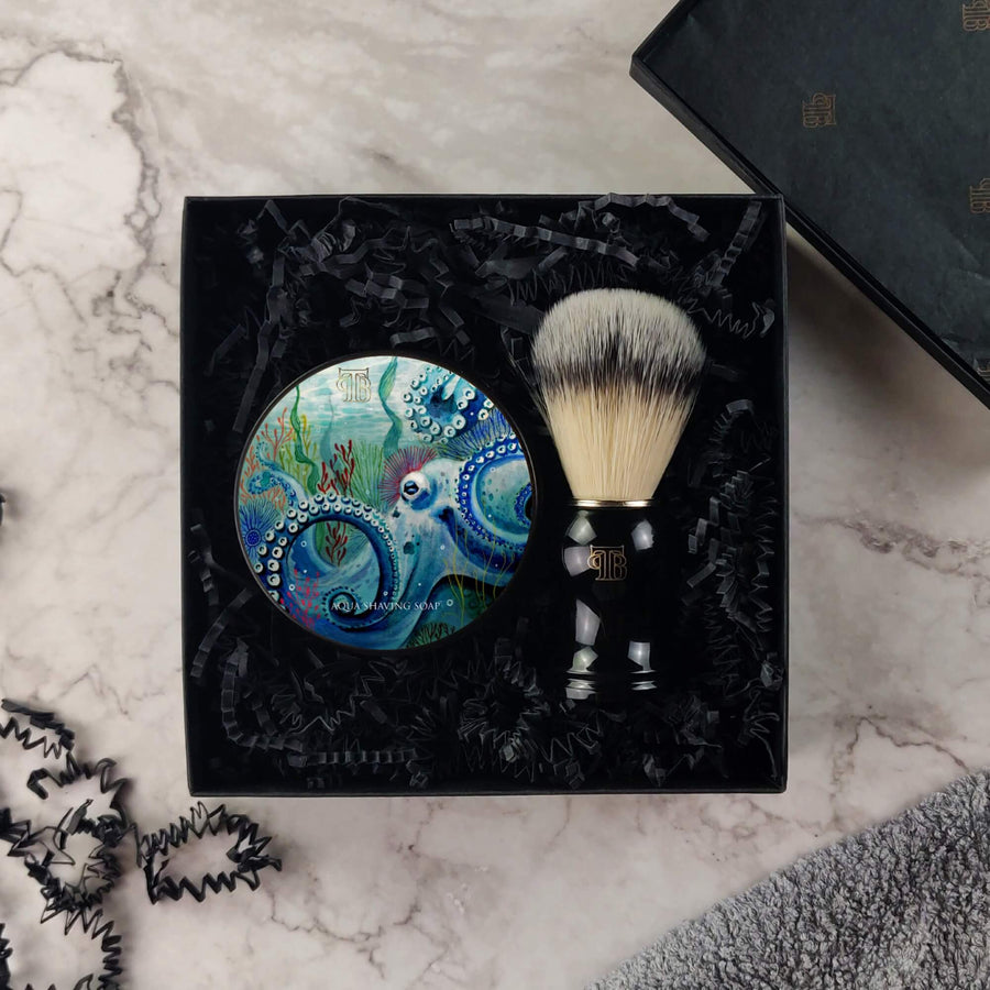 Shaving Soap And Brush Gift Set