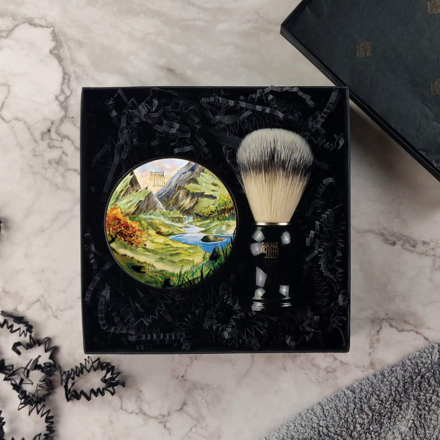 Shaving Soap And Brush Gift Set