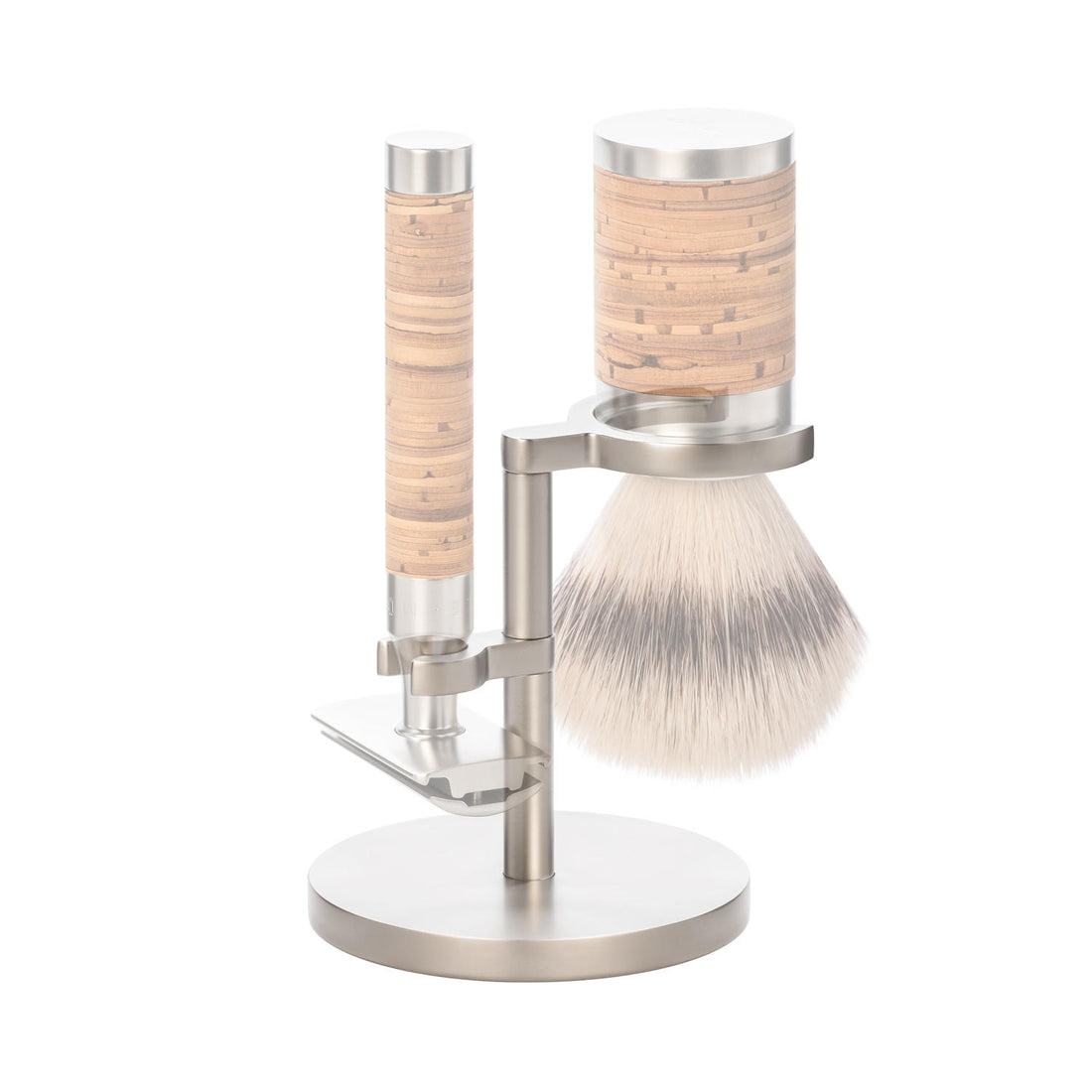 Muhle Rocca Matt Stainless Steel Shaving Brush And Razor Stand RHMROCCA 