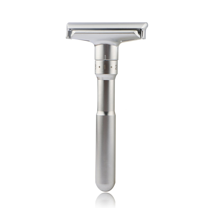 The Personal Barber Silver Adjustable Safety Razor