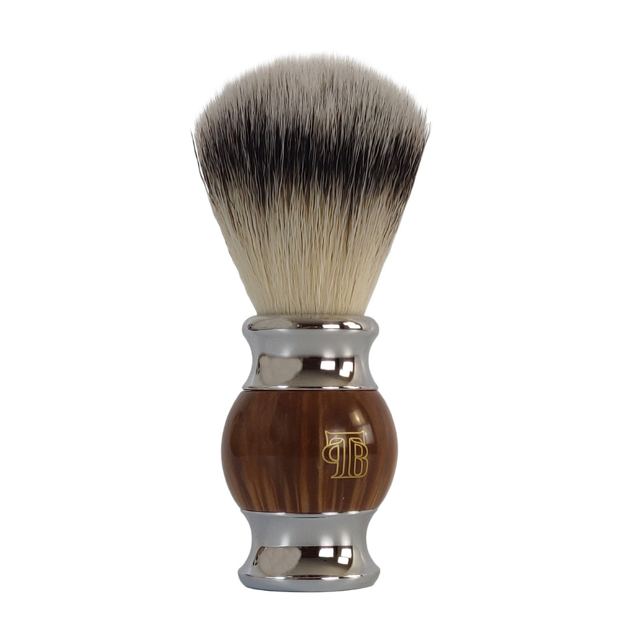 The Personal Barber Resin Handle Synthetic Hair Shaving Brush