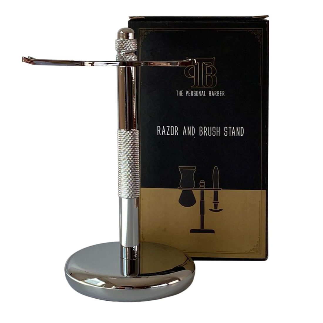 The Personal Barber Razor And Brush Stand