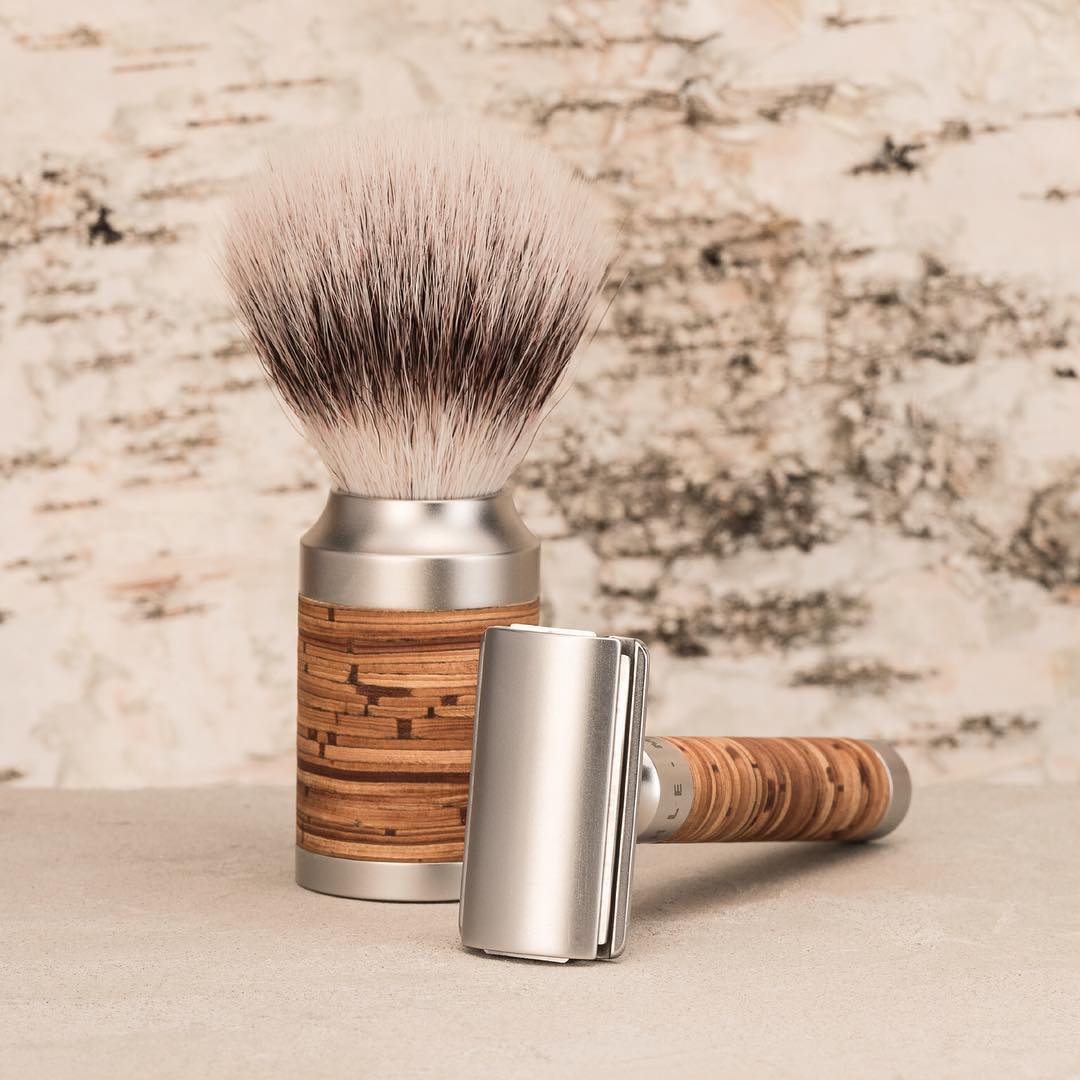 Muhle 31M95 Rocca Birch Bark Silvertip Fibre Shaving Brush