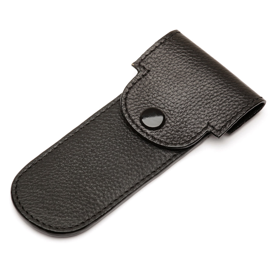 Parker Black Leather Safety Razor Case 